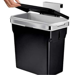 NIB 10-Liter Black In-Cabinet Trash Can